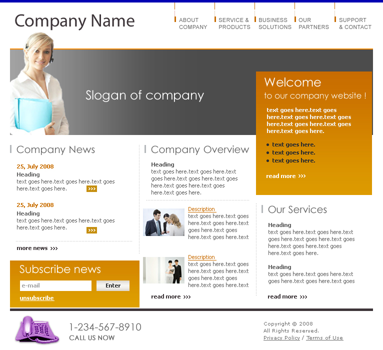 businss web design concept