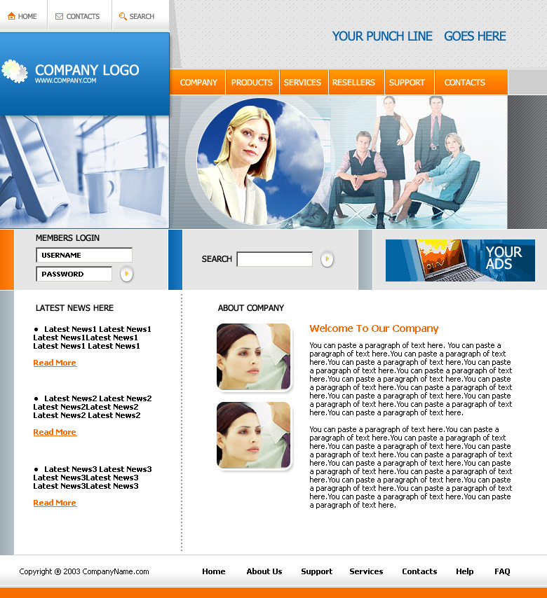 businss web design concept