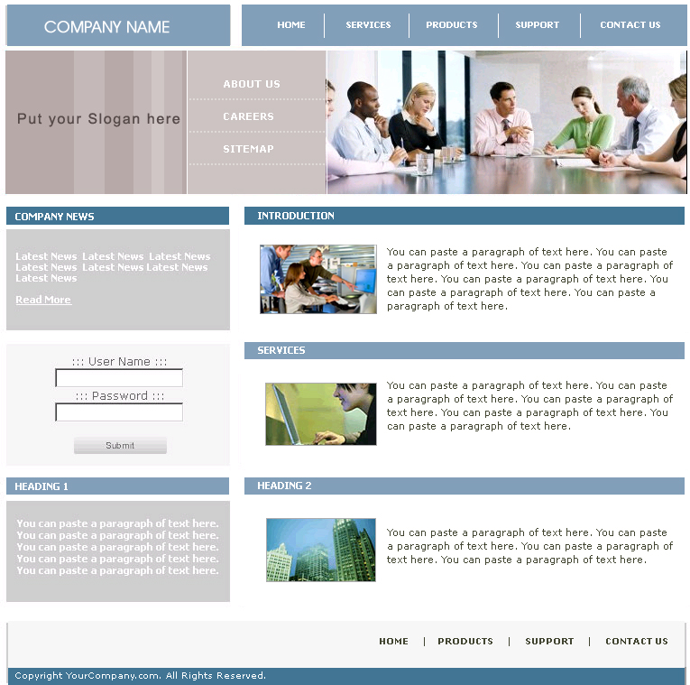 businss web design concept