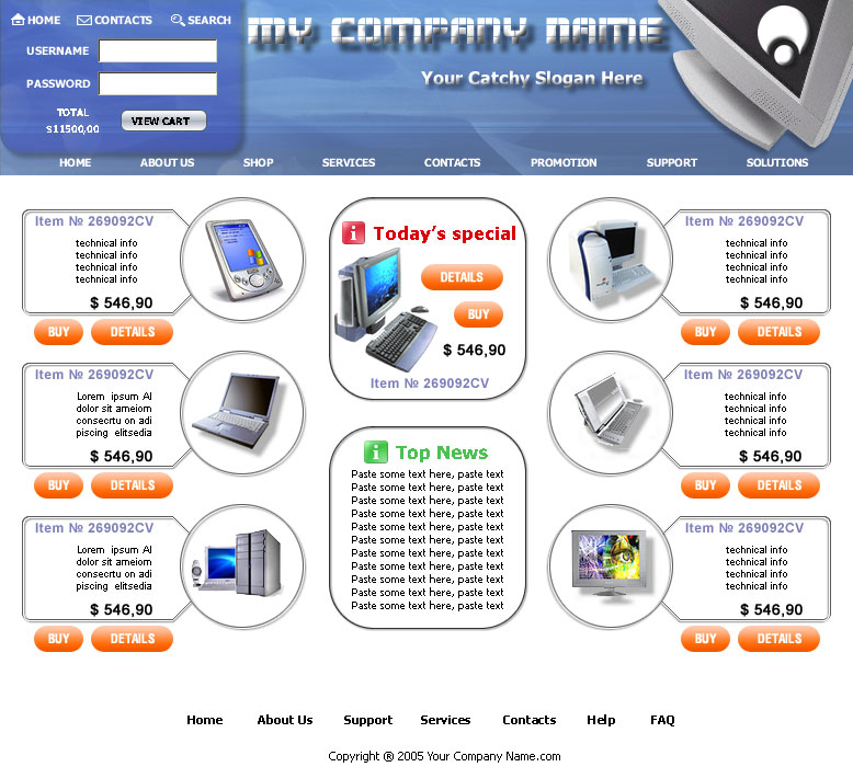 Best Web Hosting Design Templates