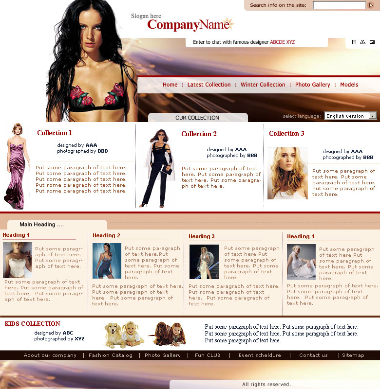 businss web design concept